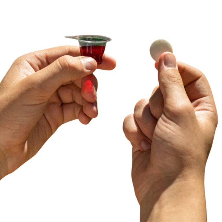 The Miracle Meal: Individual Juice & Wafer Communion Cups